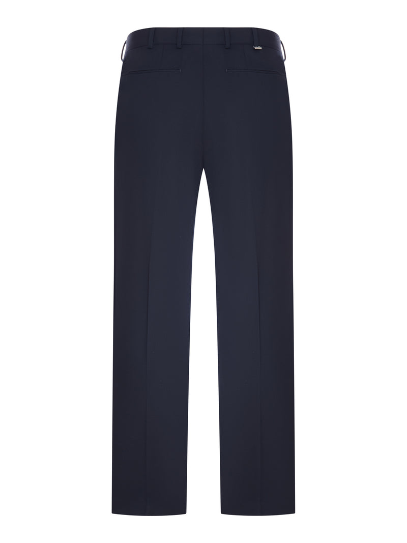 TAILORED FABRIC TROUSERS WITH PLEATS