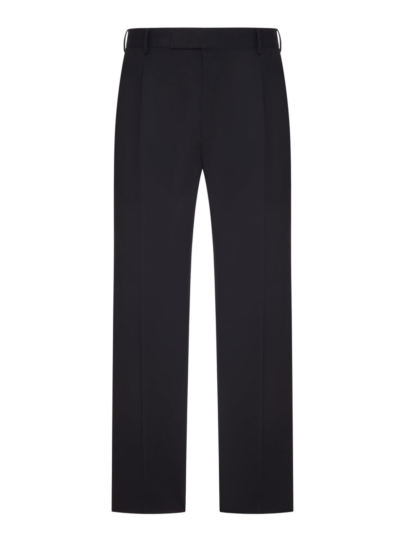 TAILORED FABRIC TROUSERS WITH PLEATS