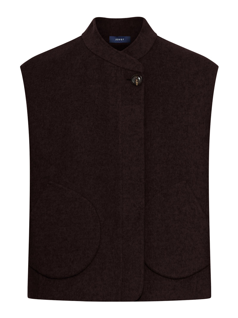 ADELINE DOUBLE SIDE WOOL VEST