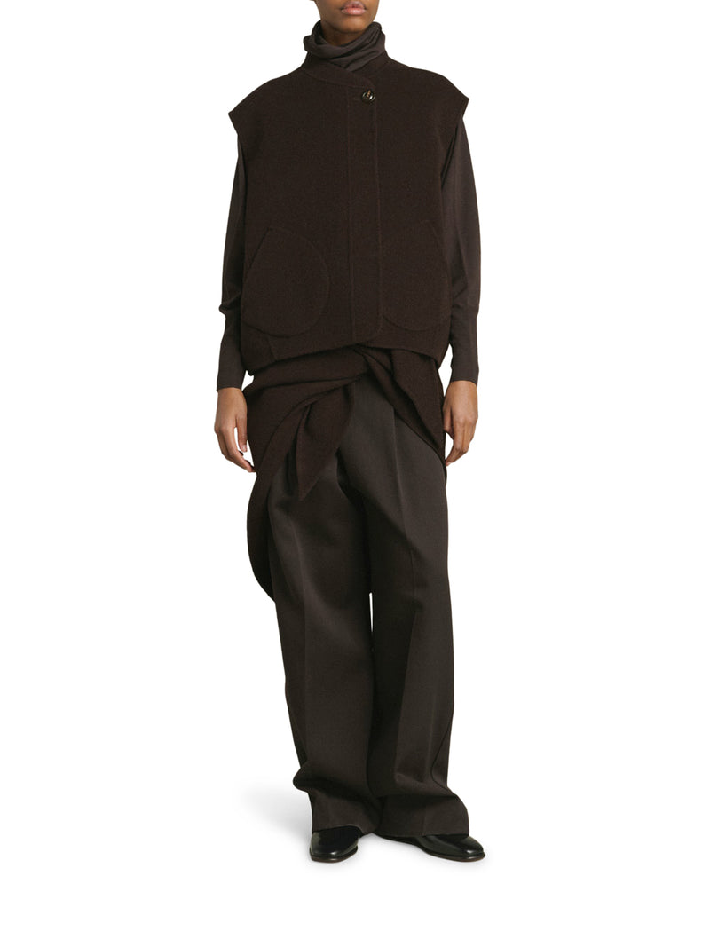 ADELINE DOUBLE SIDE WOOL VEST