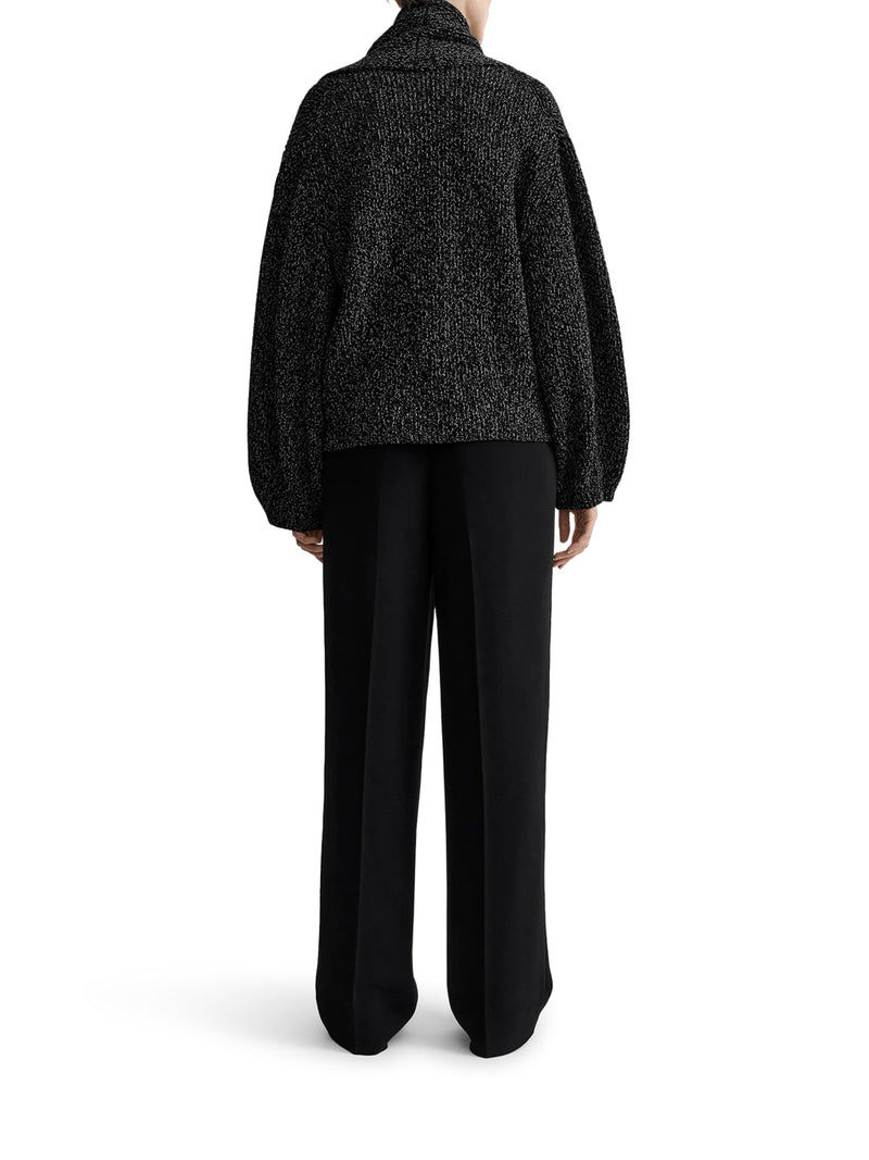 OVERSIZED CARDIGAN IN MÉLANGE KNIT
