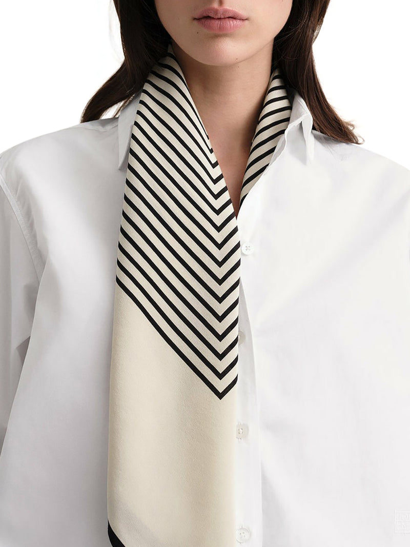SILK SCARF WITH MONOGRAM