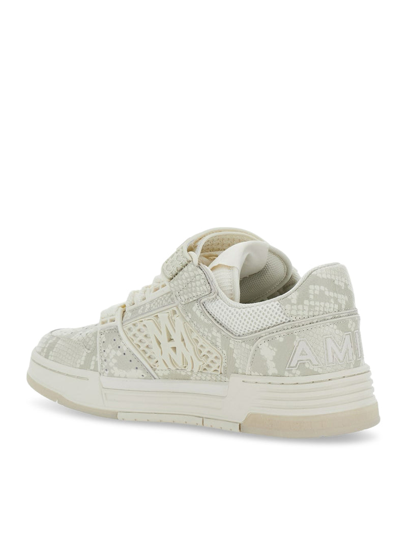 SKYLINE SNEAKER IN LEATHER AND MESH WITH PYTHON PRINT