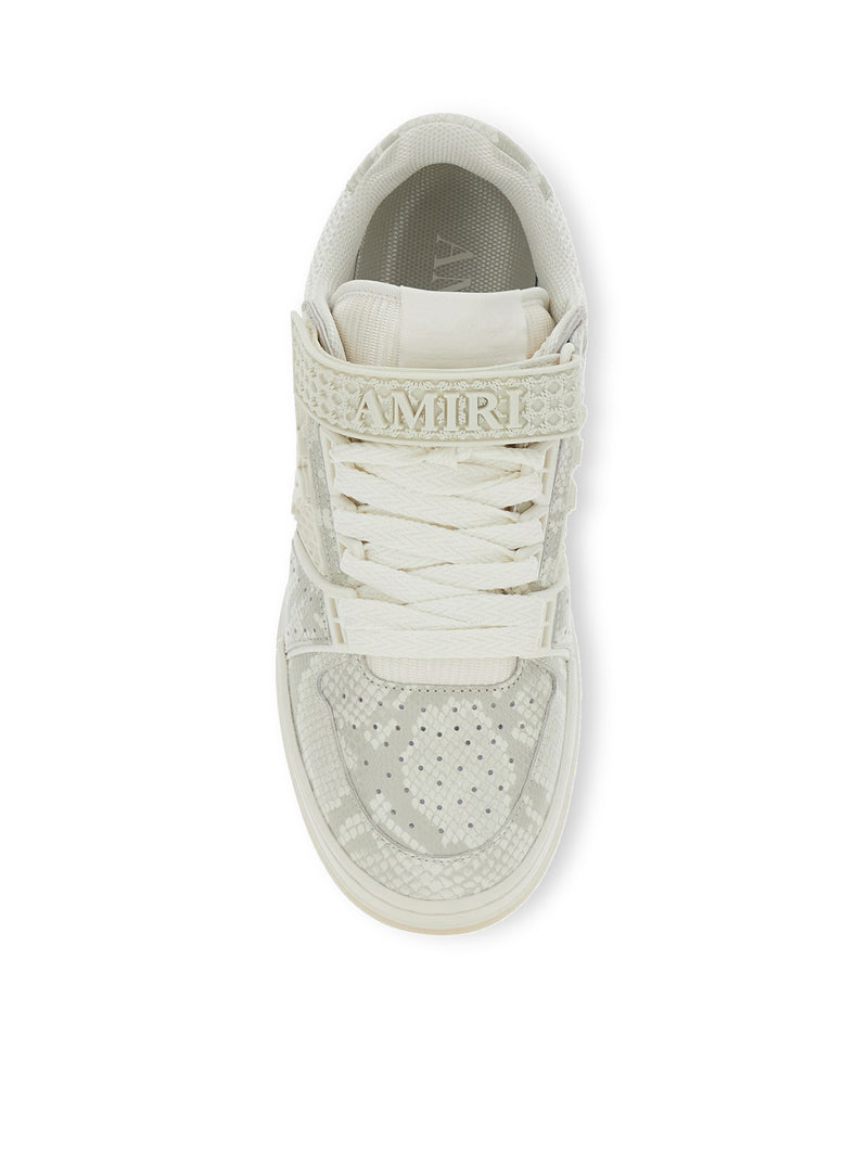 SKYLINE SNEAKER IN LEATHER AND MESH WITH PYTHON PRINT