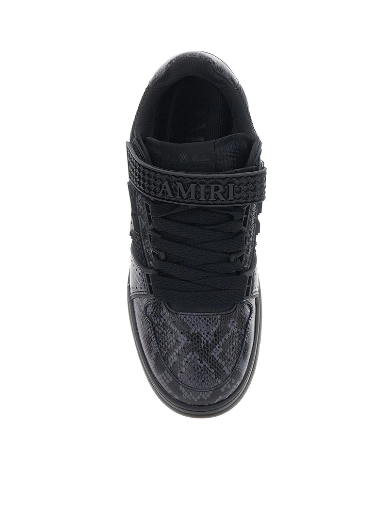 SKYLINE SNEAKER IN LEATHER AND MESH WITH PYTHON PRINT