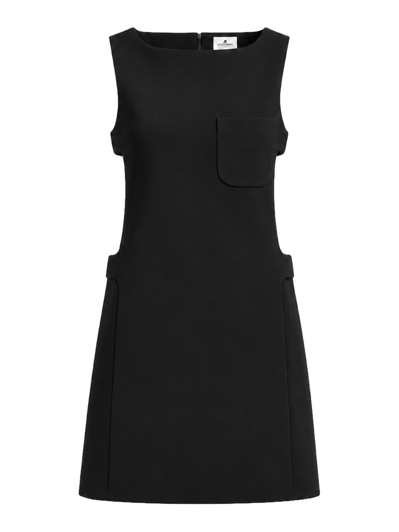 CUT-OUT CRÊPE DRESS