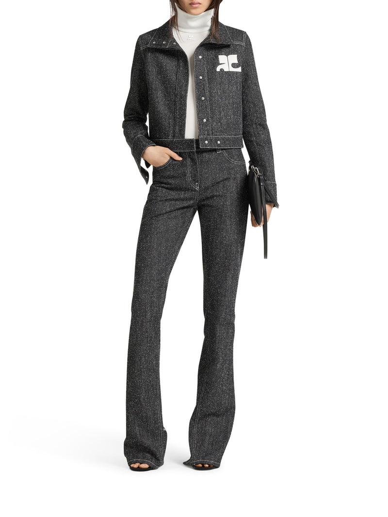 DENIM TWEED JACKET