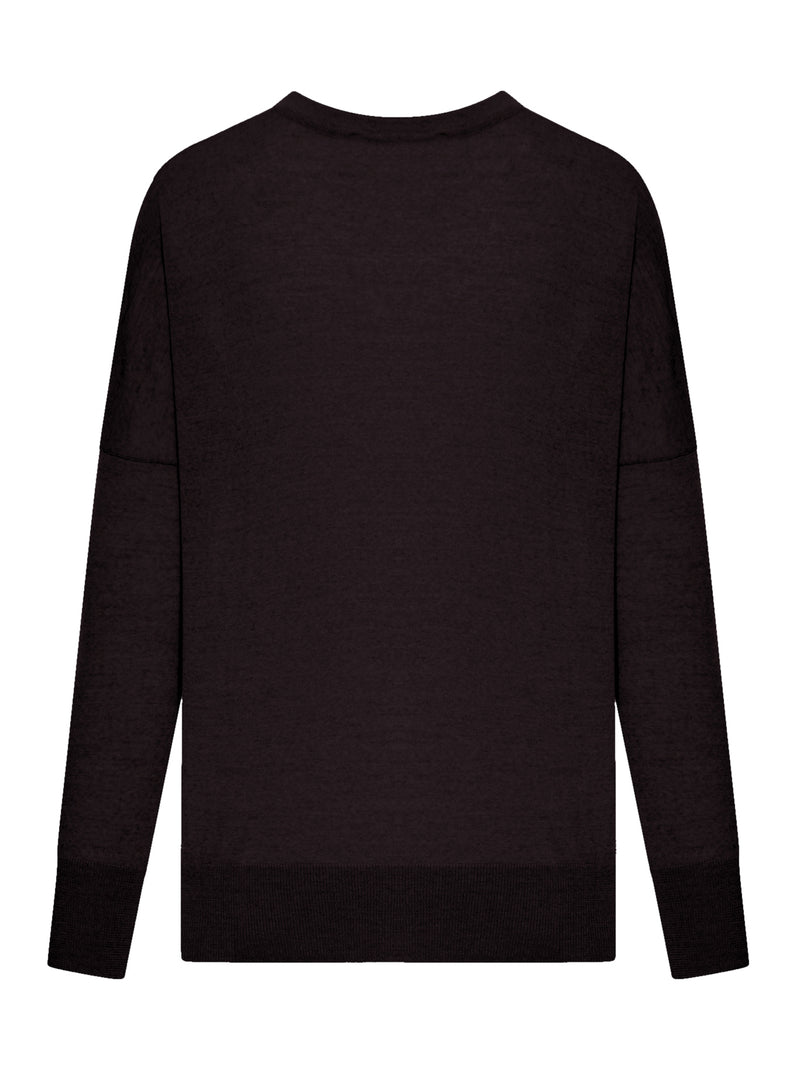 3-PLY MERINO WOOL CREW NECK