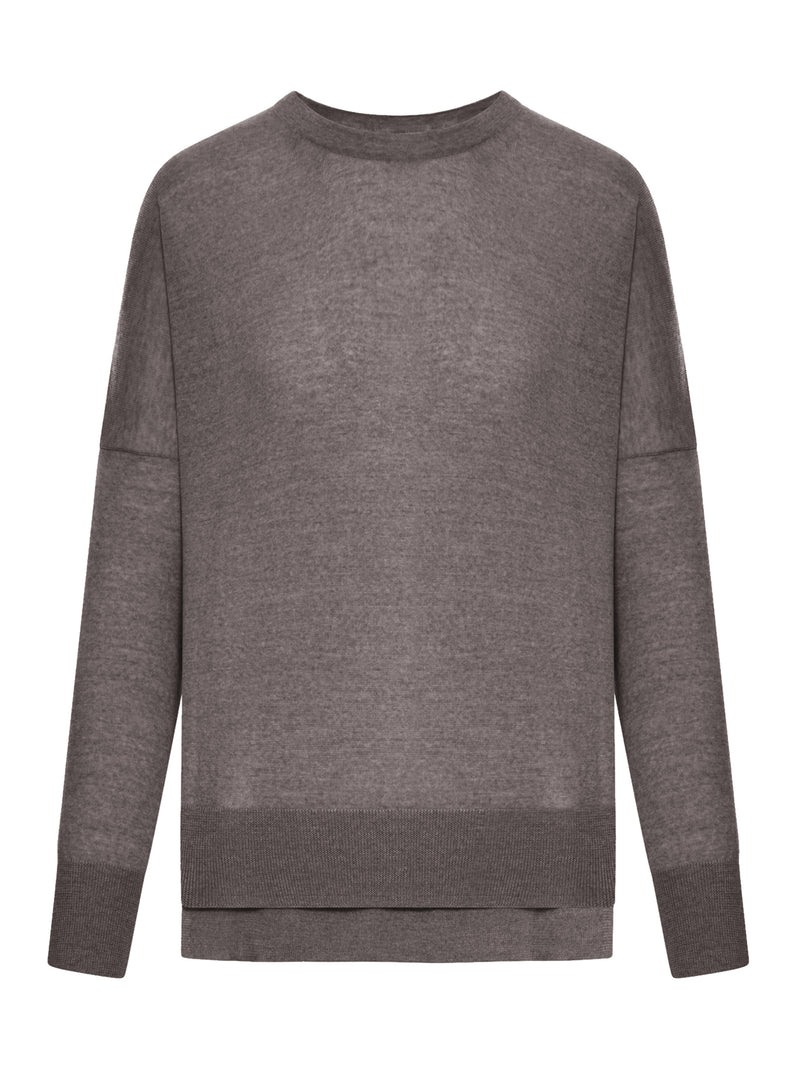 3-PLY MERINO WOOL CREW NECK