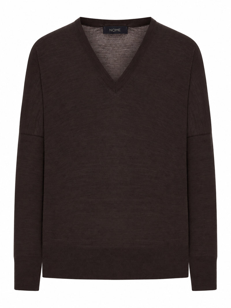 V-NECK WOOL SWEATER