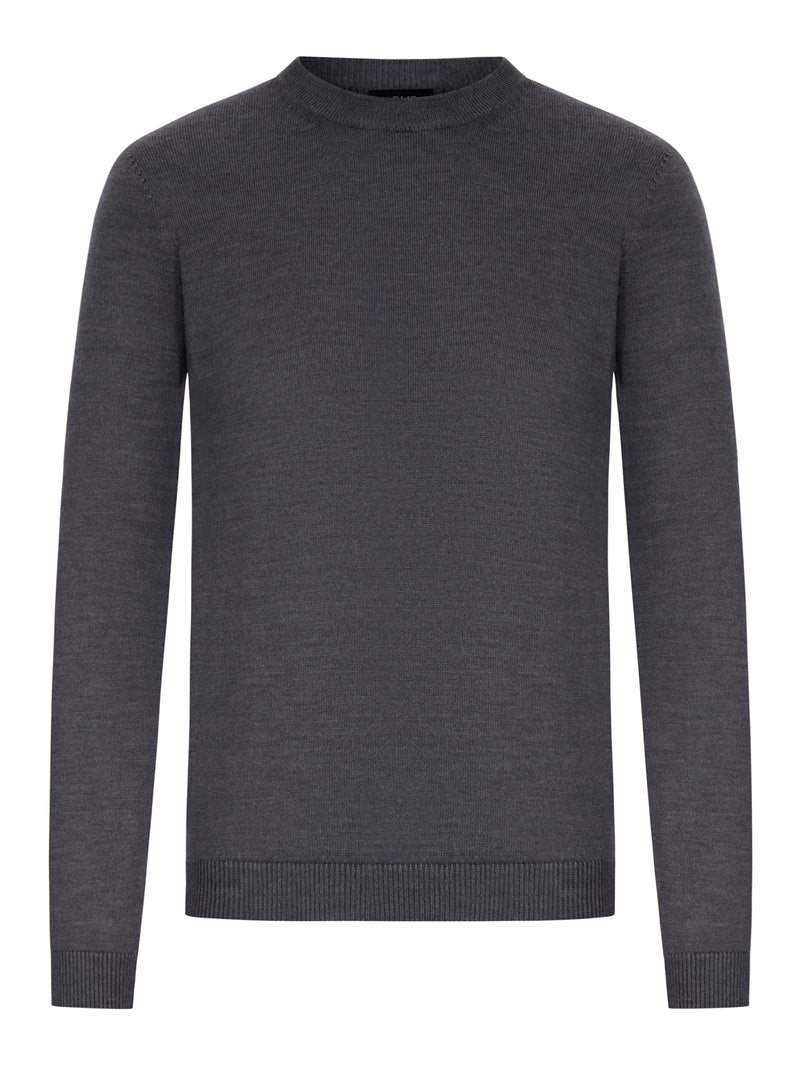 CREW NECK SWEATER IN FINE KNIT