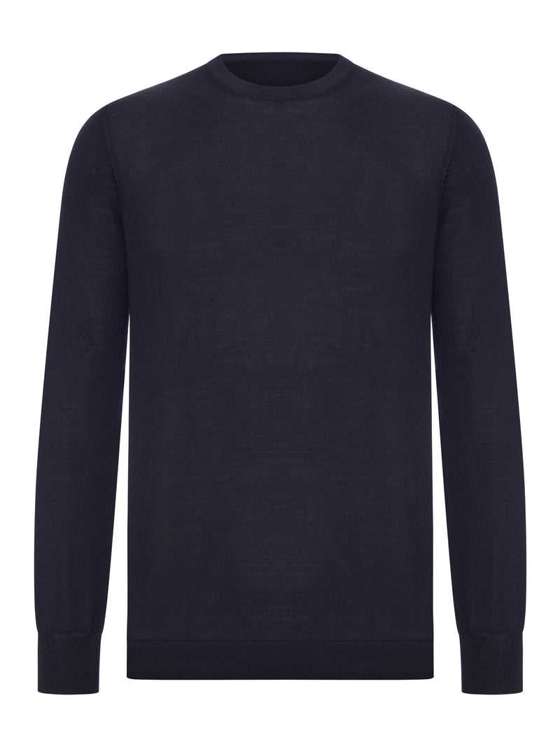 CREW NECK SWEATER IN FINE KNIT