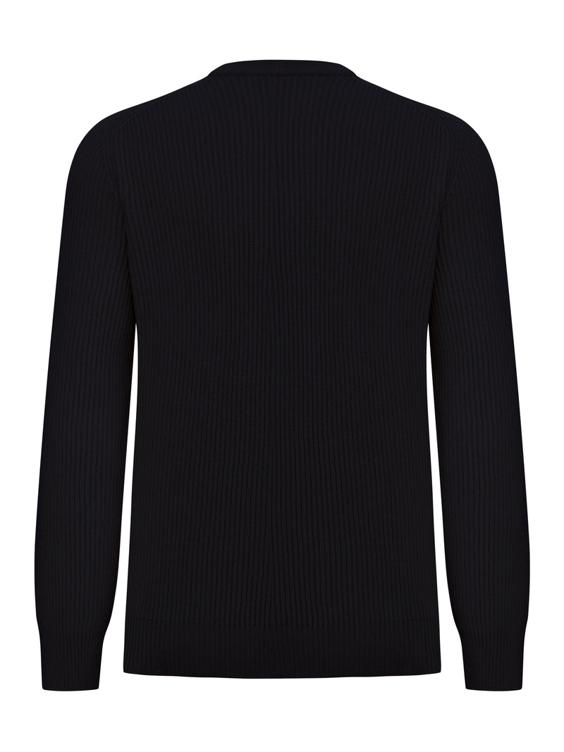 RIBBED CREW-NECK SWEATER