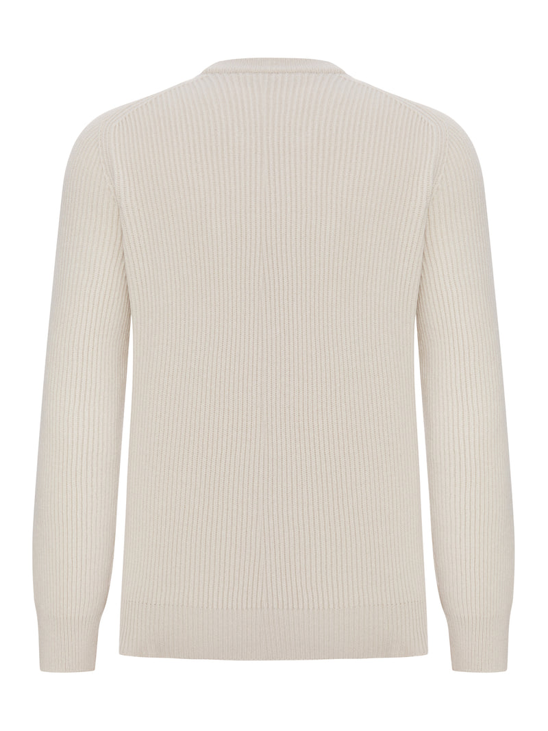 RIBBED CREW-NECK SWEATER