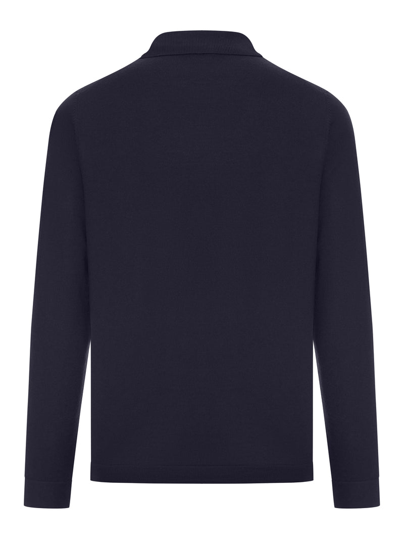 FINE KNIT CARDIGAN WITH LAPEL COLLAR