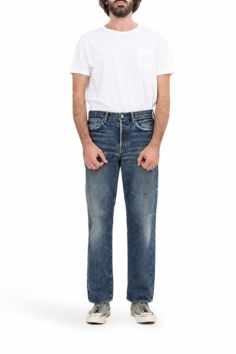 VINTAGE BLUE STRAIGHT LEG JEANS