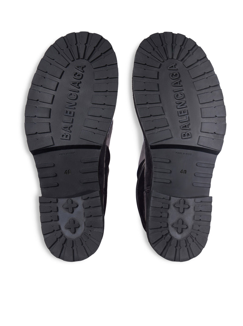 VENOM HIGH BOOTS IN BLACK CALFSKIN