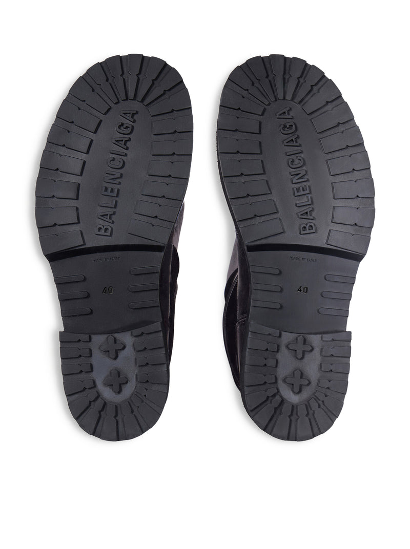 VENOM HIGH BOOTS IN BLACK CALFSKIN