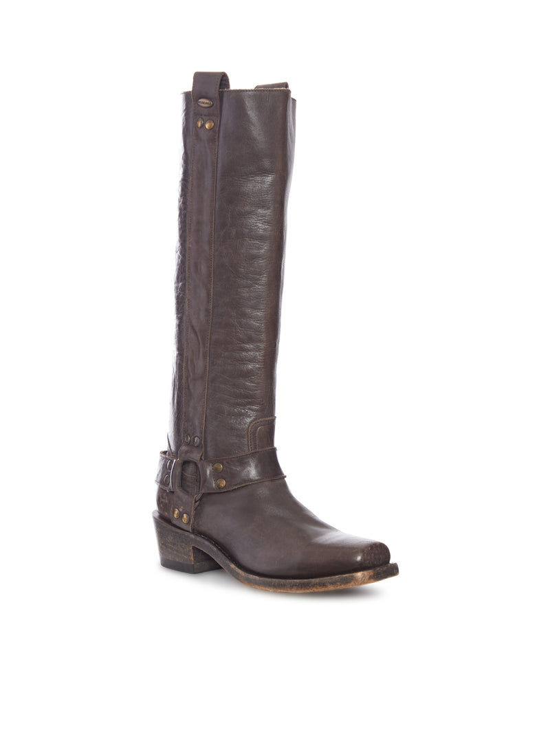 CANDELA MEXICANA BROWN LEATHER TALL BOOTS