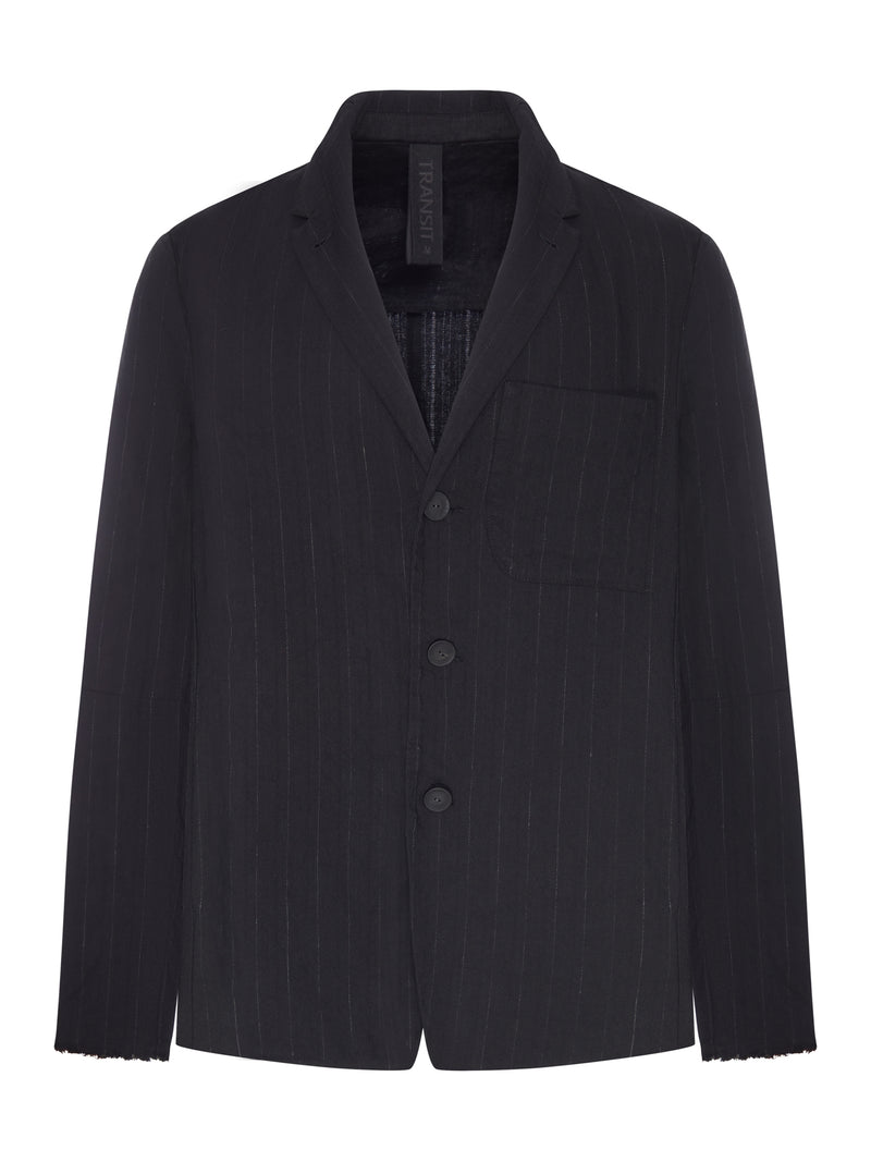 BLACK PINSTRIPED JACKET