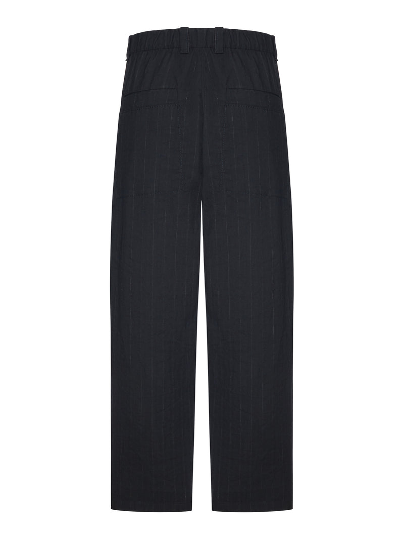 PINSTRIPE RELAXED FIT PANTS