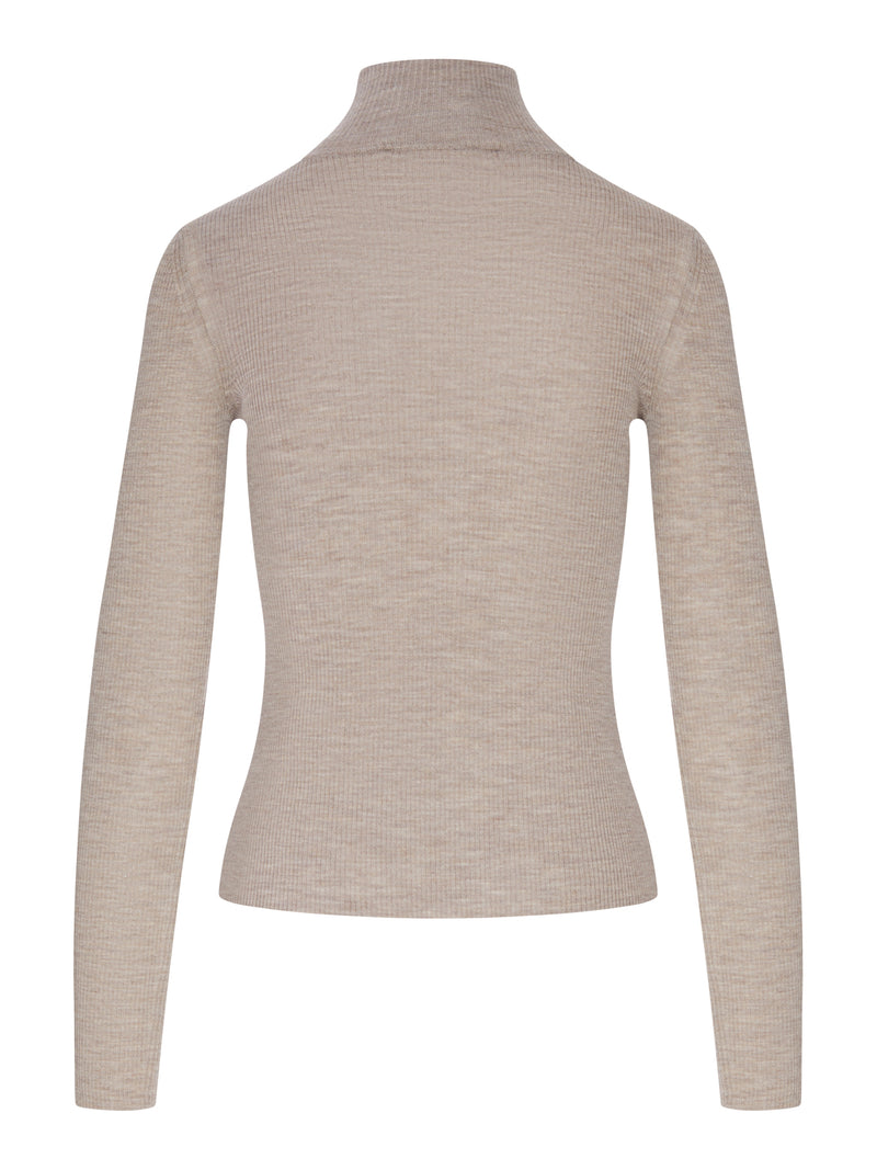 WOOL-BLEND TURTLENECK