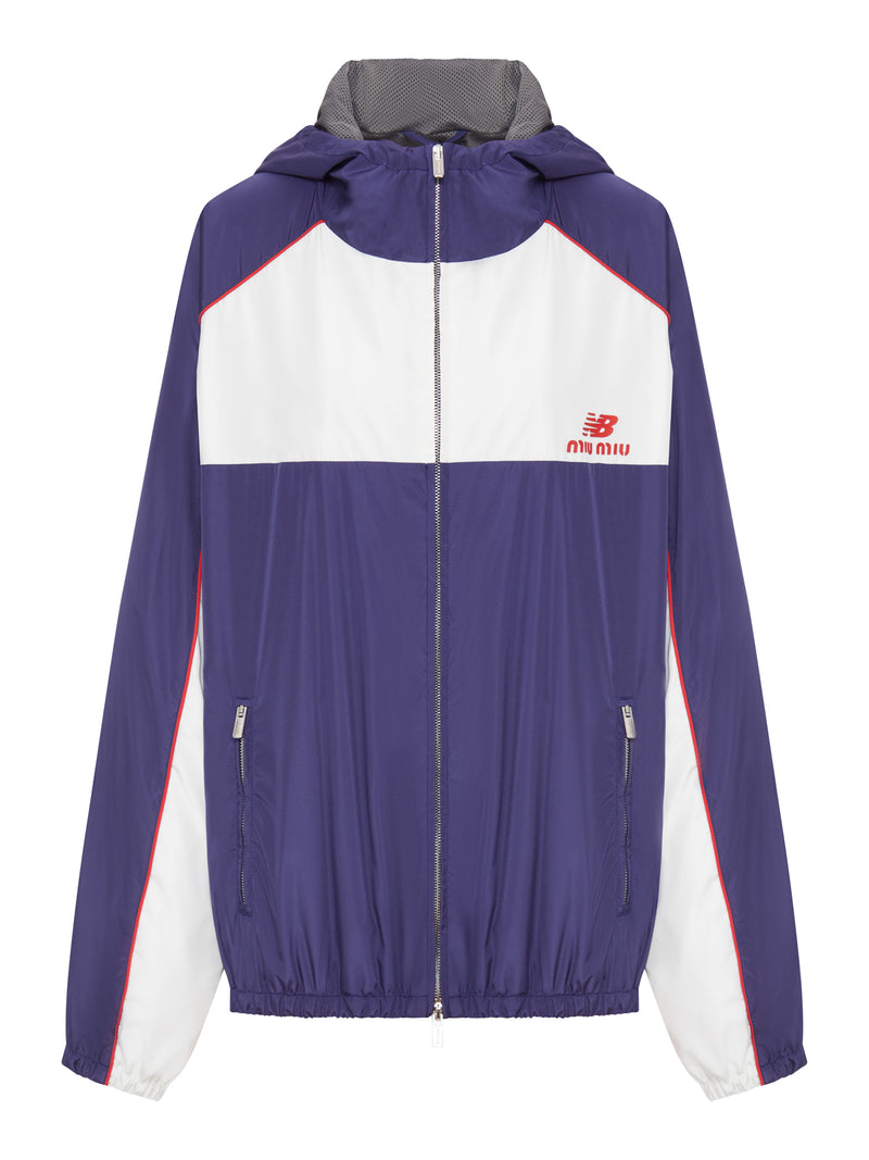 NEW BALANCE X MIU MIU TECHNICAL POPLIN WINDBREAKER FEATURING COCO GAUFF