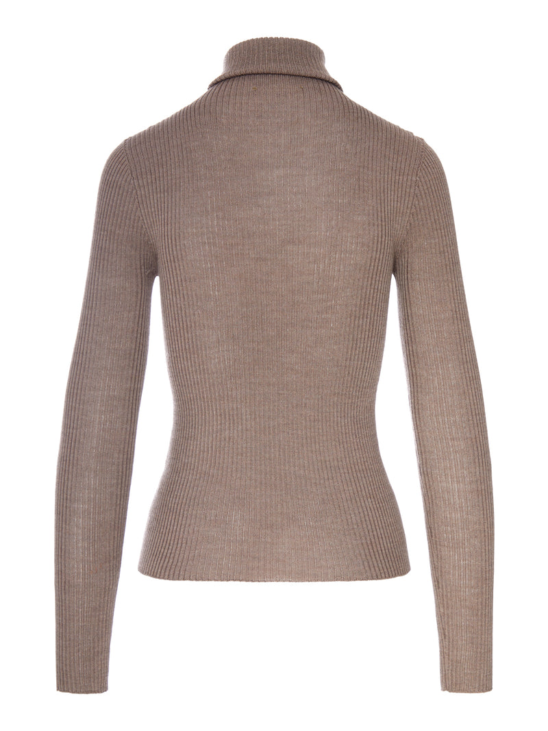 RIBBED TURTLENECK SWEATER