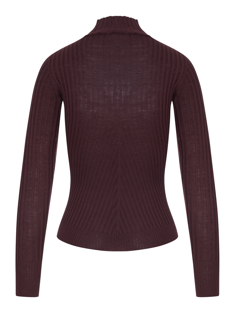 RIBBED TURTLENECK SWEATER