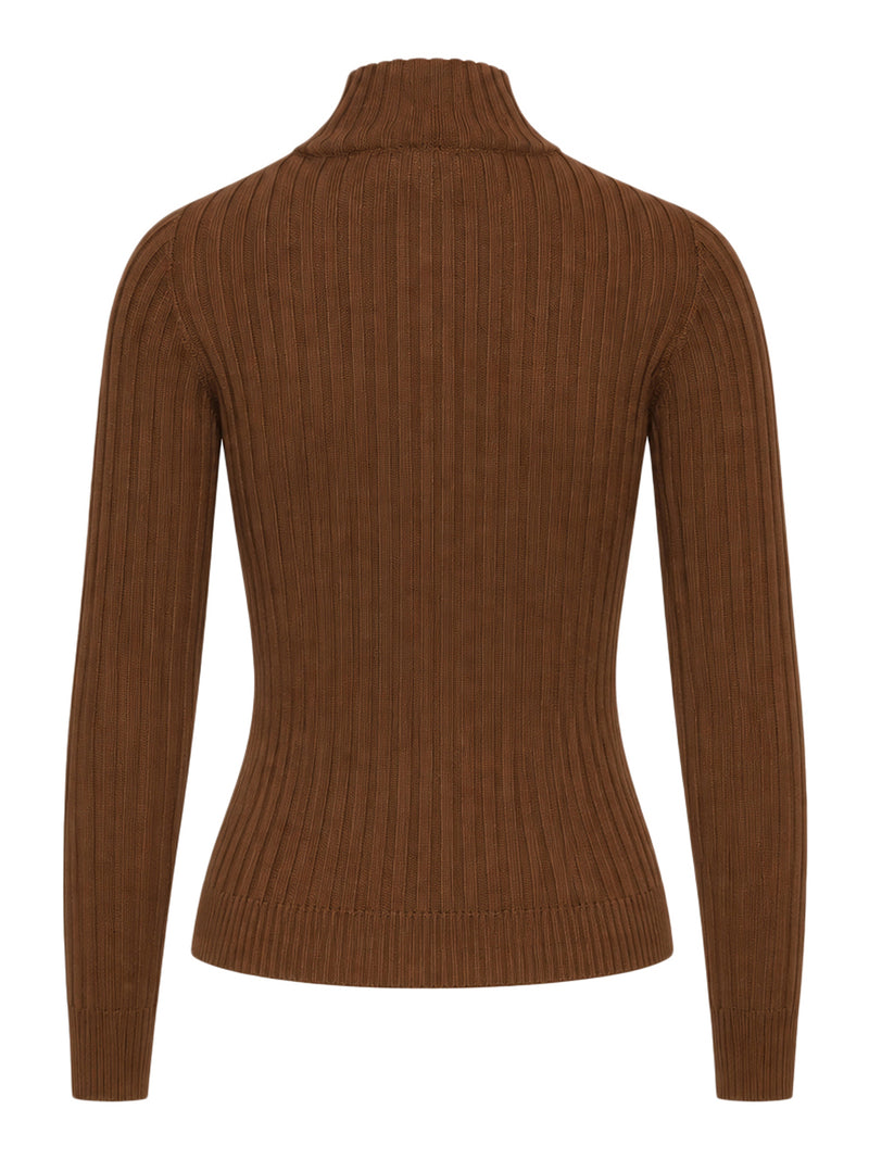 RIBBED TURTLENECK SWEATER