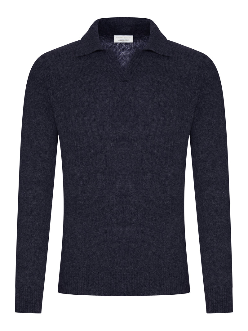 WOOL POLO SWEATER