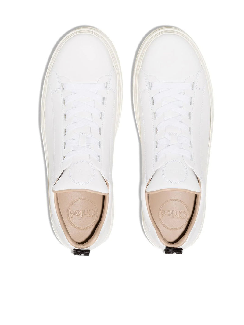 SNEAKERS WITH HIGH SOLE WITH LACE DETAILS