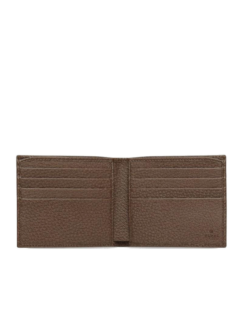 GUCCI Bi-fold wallet in green GG fabric