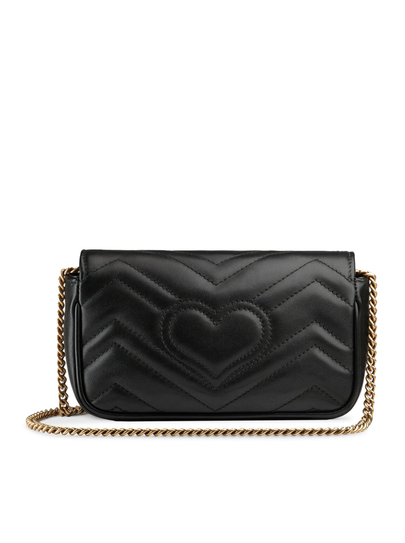 Gucci - GG Marmont Super Mini Quilted Leather Shoulder Bag - Black