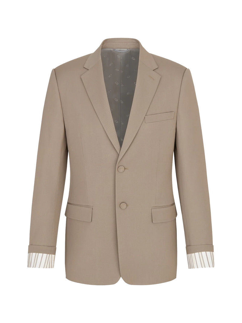 JACKET WITH `CHRISTIAN DIOR` STRIPED SLEEVE CUFFS – Suit Negozi Row