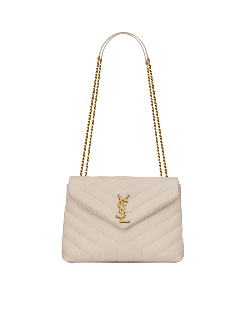 SMALL LOULOU BAG IN “Y” MATELASSÉ LEATHER WITH CHAIN