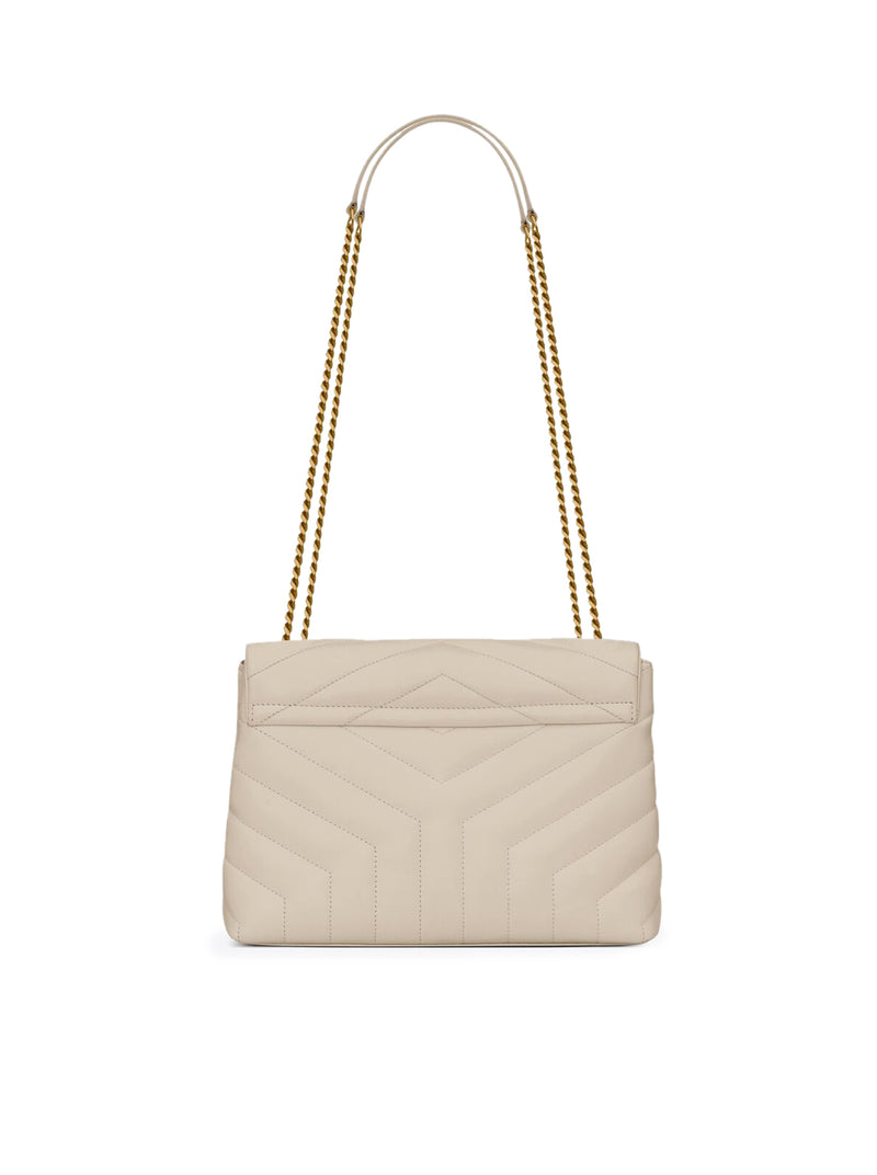 SMALL LOULOU BAG IN “Y” MATELASSÉ LEATHER WITH CHAIN