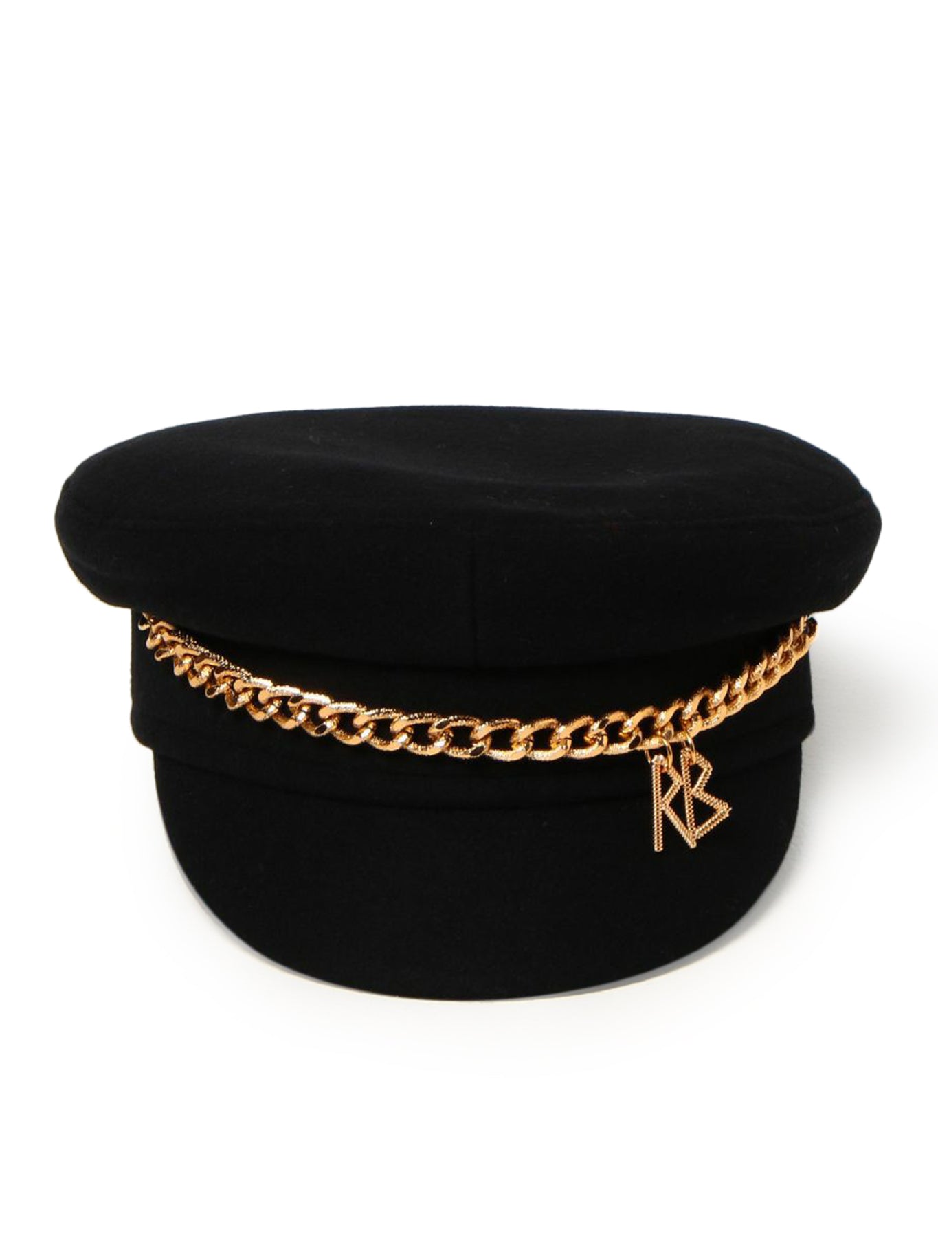 chain-detail baker boy hat