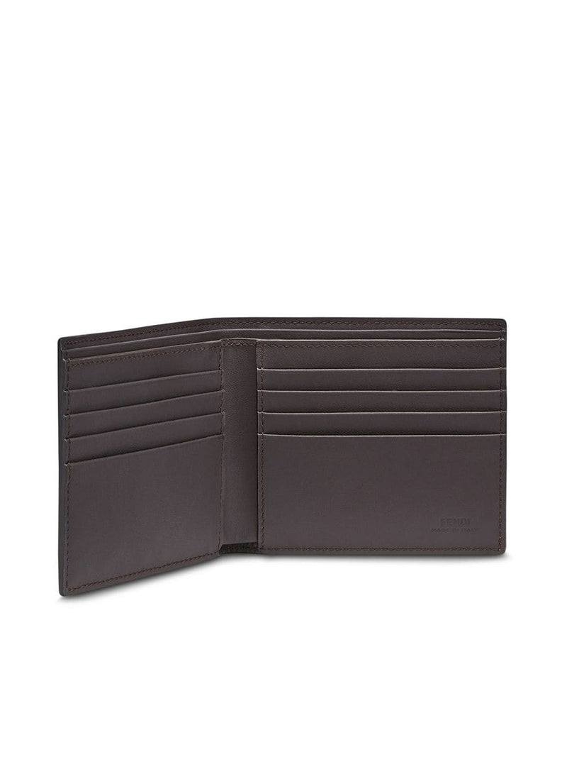 Bi-fold wallet with embossed logo