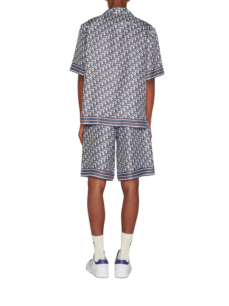 DIOR OBLIQUE PIXEL HAWAIIAN SHIRT