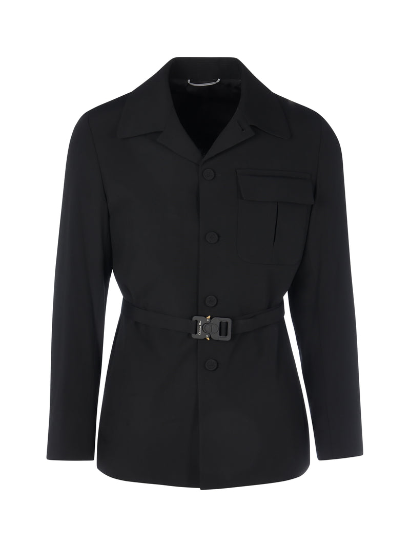 JACKET WITH BELT AND 