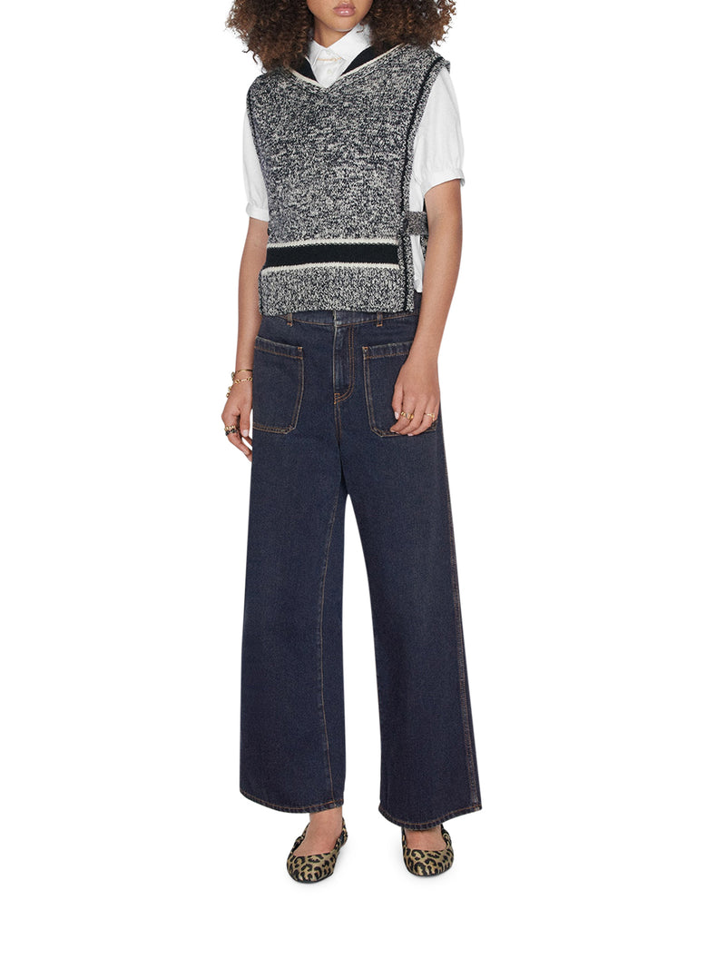 HAUTE COUTURE FLARED JEANS IN DENIM