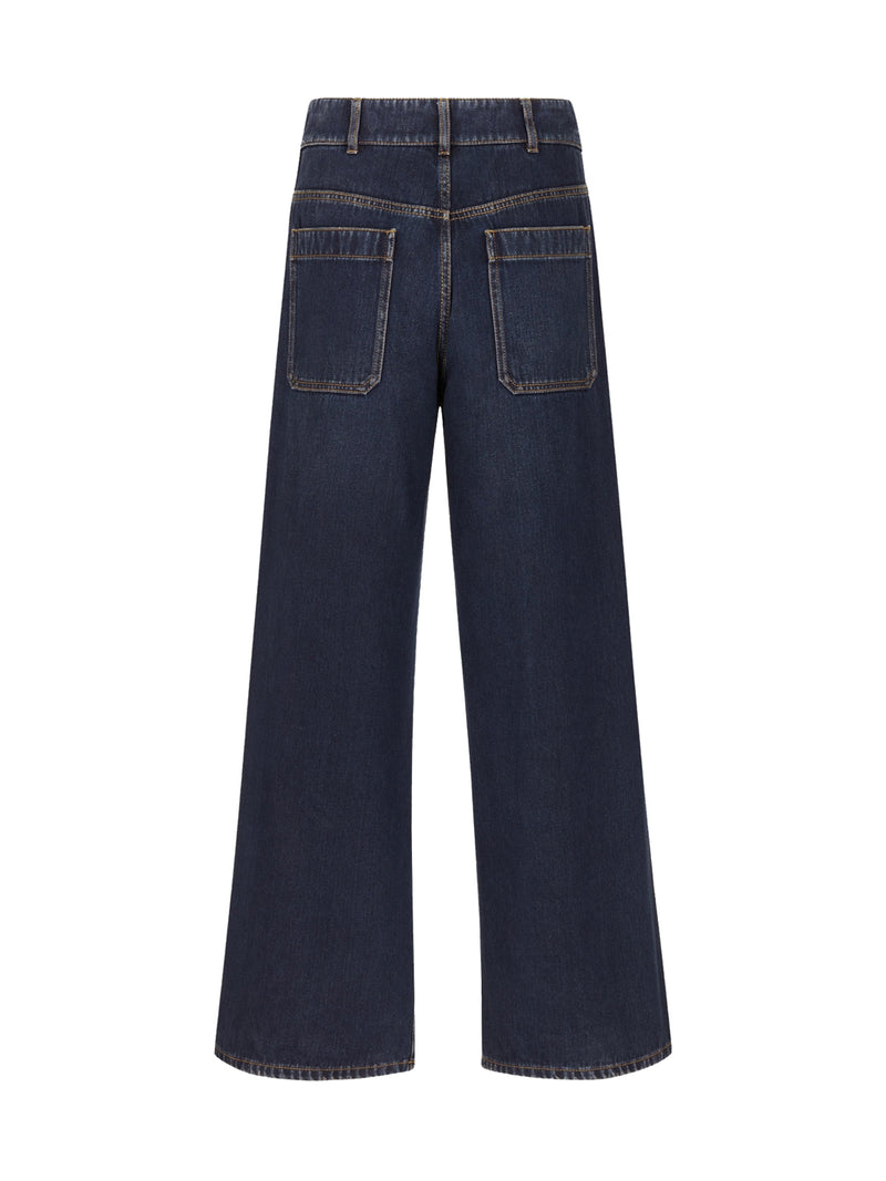 HAUTE COUTURE FLARED JEANS IN DENIM