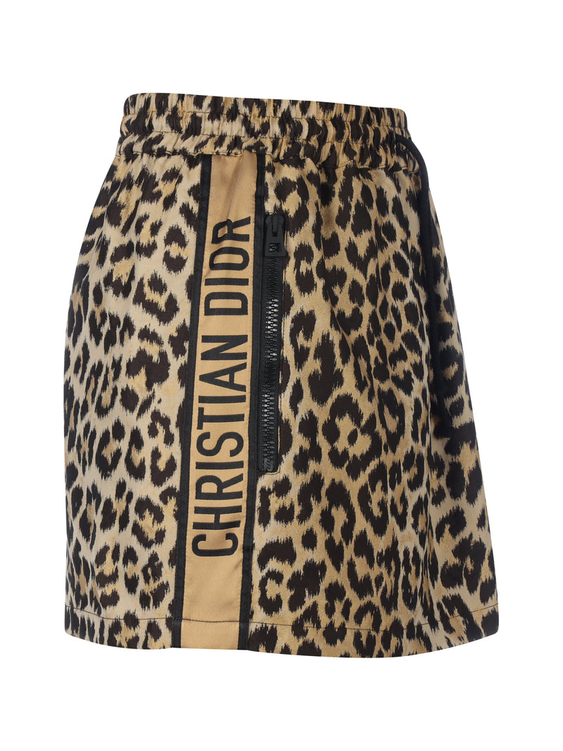 Christian Dior leopard print skirt