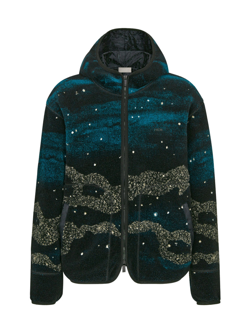 DIOR AND PETER DOIG ZIPPED HOODED BLOUSON