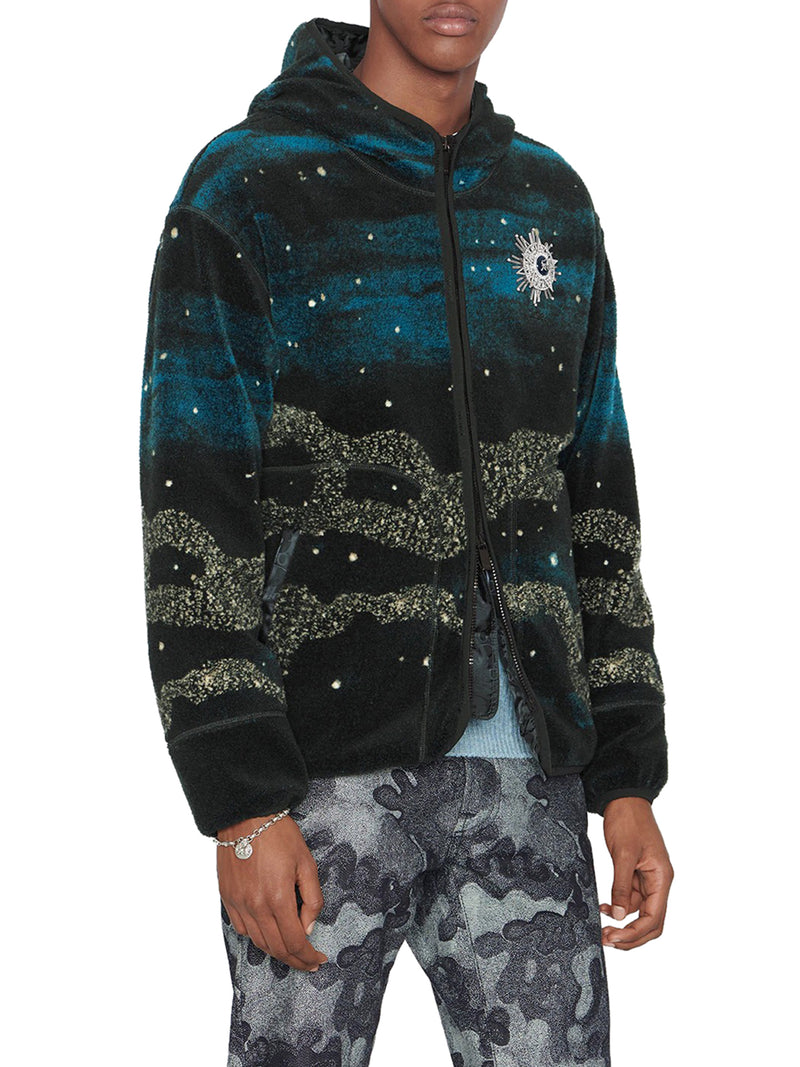 DIOR AND PETER DOIG ZIPPED HOODED BLOUSON