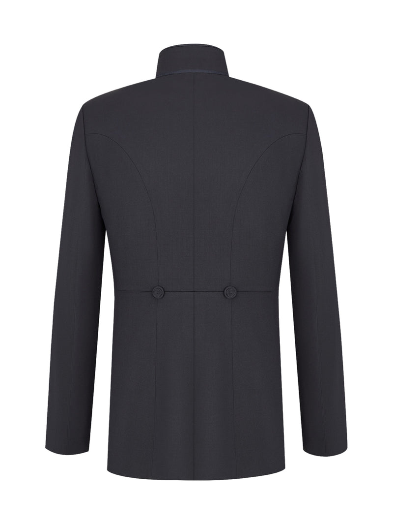 JACKET WITH KOREAN COLLAR