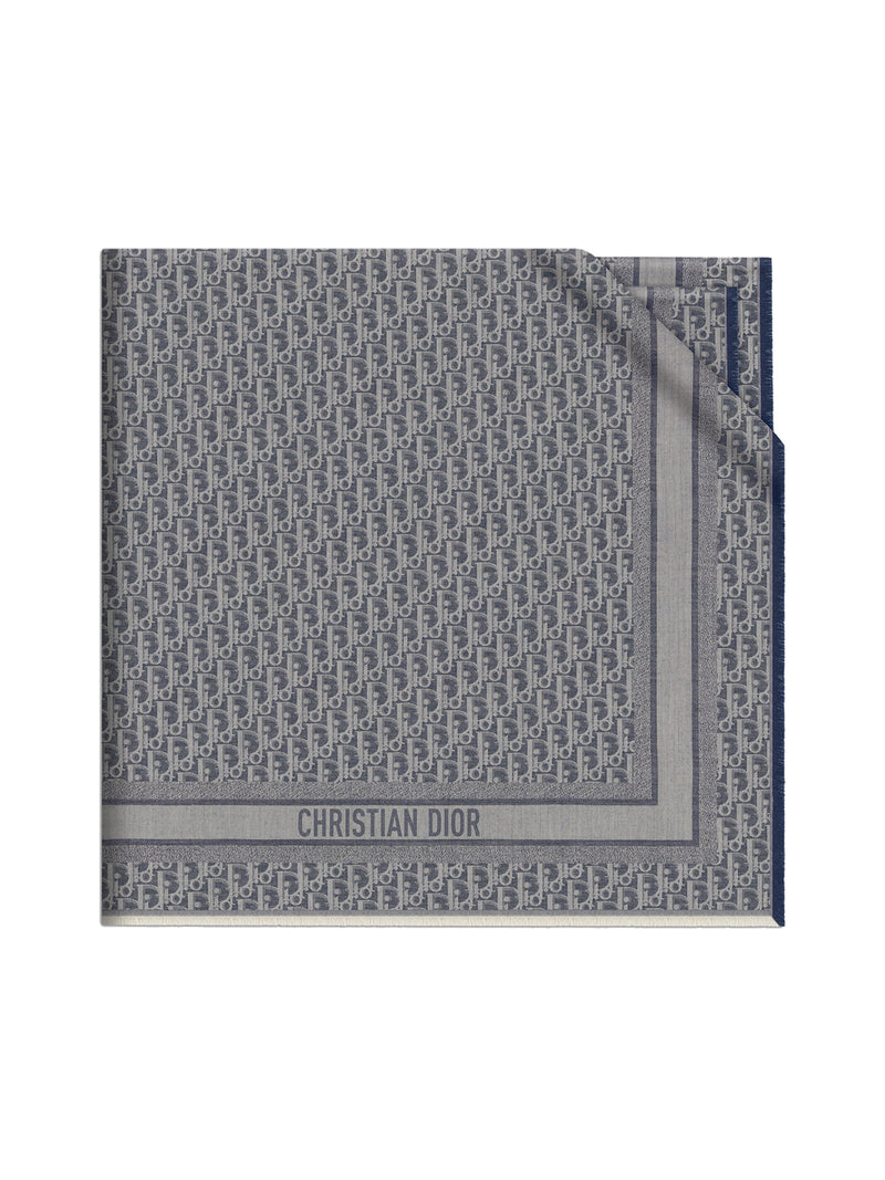 DIOR OBLIQUE DENIM SHAWL