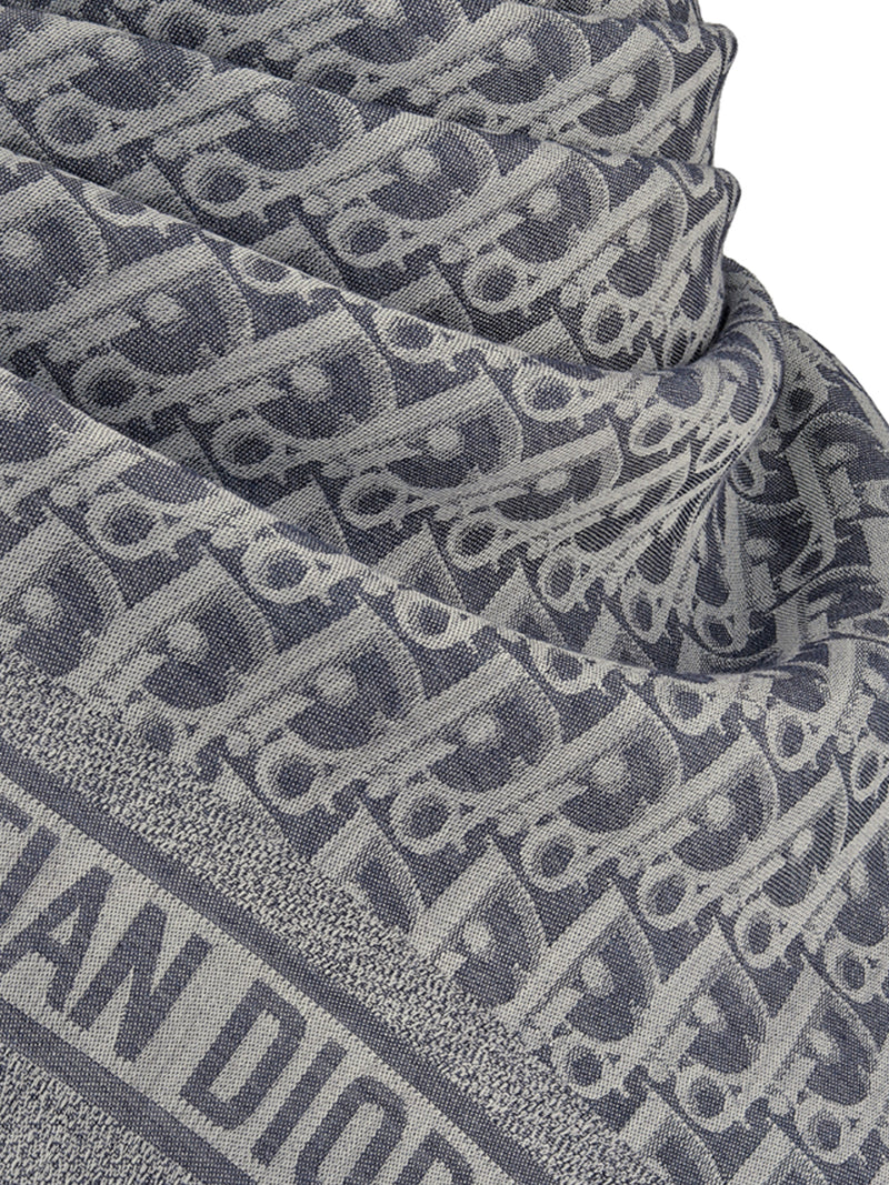 DIOR OBLIQUE DENIM SHAWL