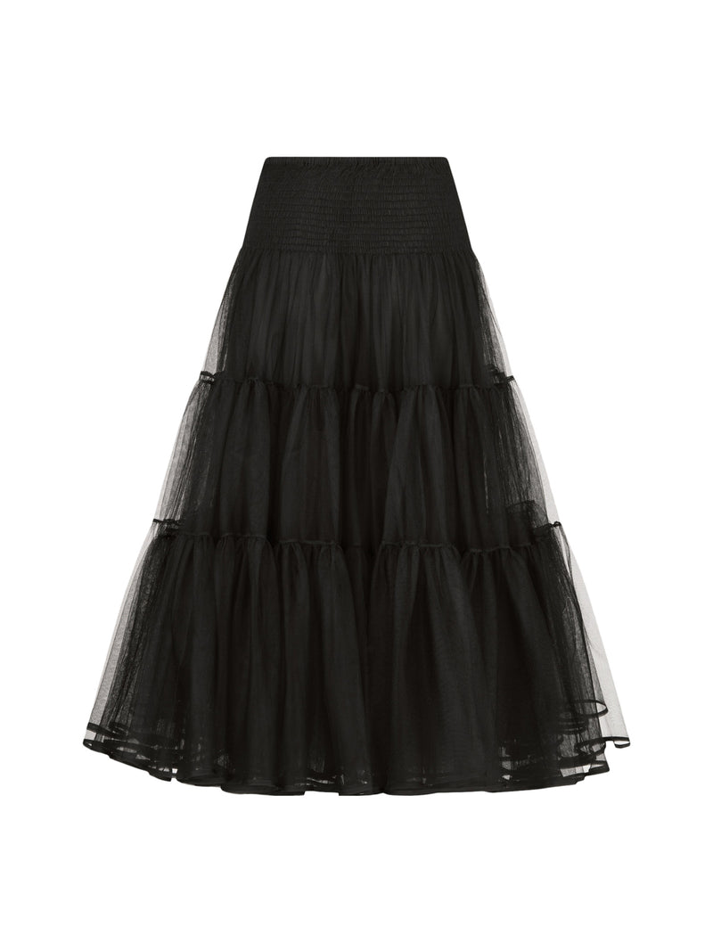 MIDI SKIRT WITH RUFFLES